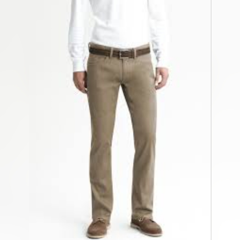 Men's Banana Republic Cotton Brown Pants 34 x 32 EUC